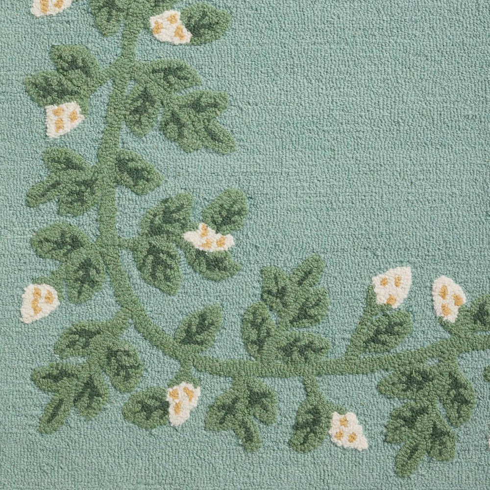 Rifle Paper Co. x Loloi Highgrove Blue 2&#39;3&quot; x 3&#39;9&quot; Area Rug, , large