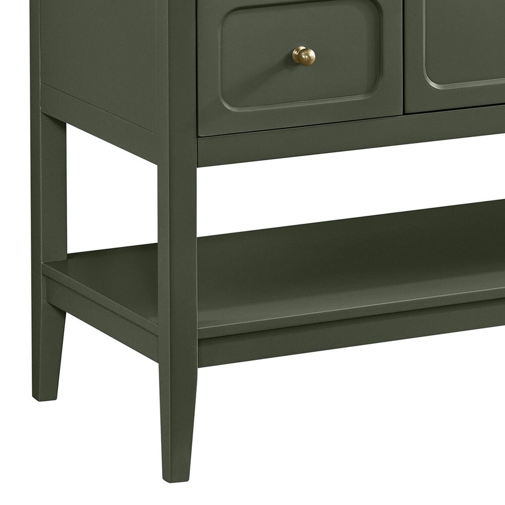 37B Ravello 48" Single Bathroom Vanity Cabinet in Deep Olive Green with Marble Top and Backsplash, , large