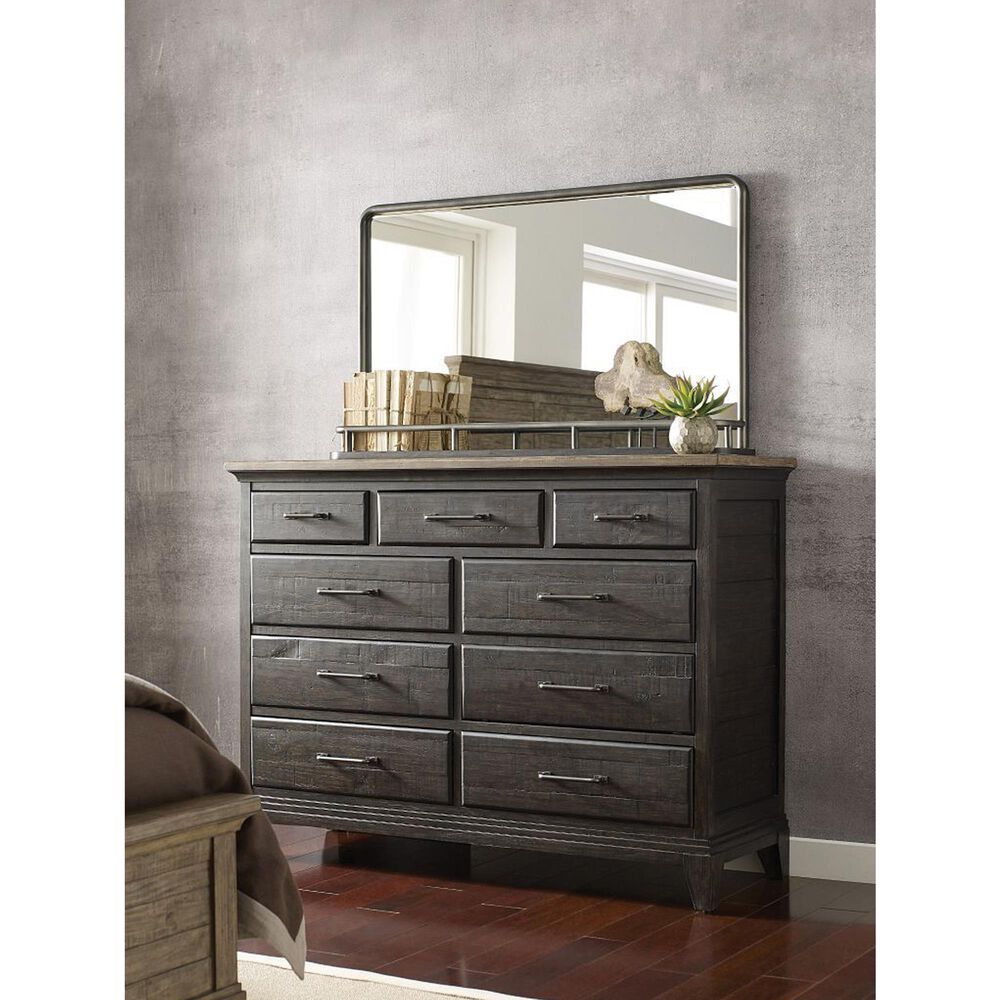 Kincaid Plank Road Landscape Mirror in Charcoal, , large