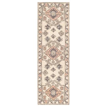 Surya Urfa URF-2300 2"6" x 8" Peach, Camel and Gray Runner, , large