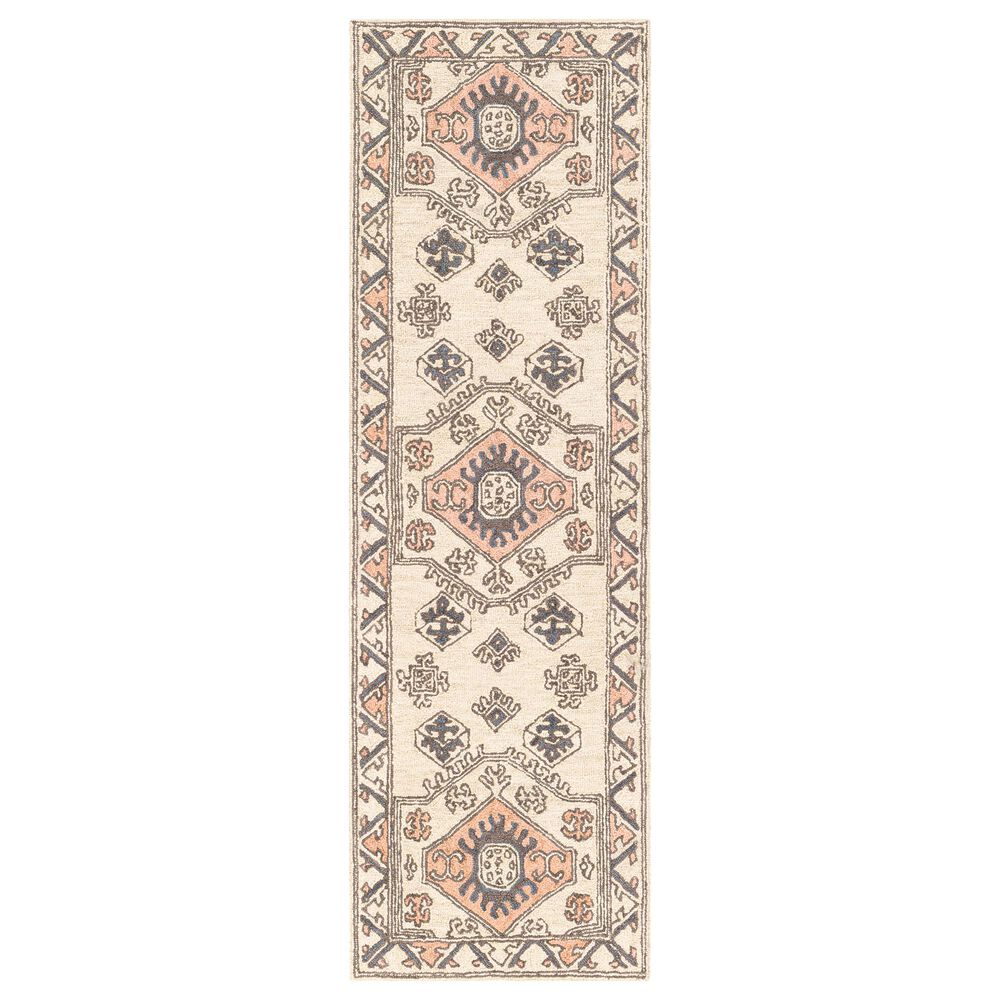 Surya Urfa URF-2300 2'6" x 8' Peach, Camel and Gray Runner, , large