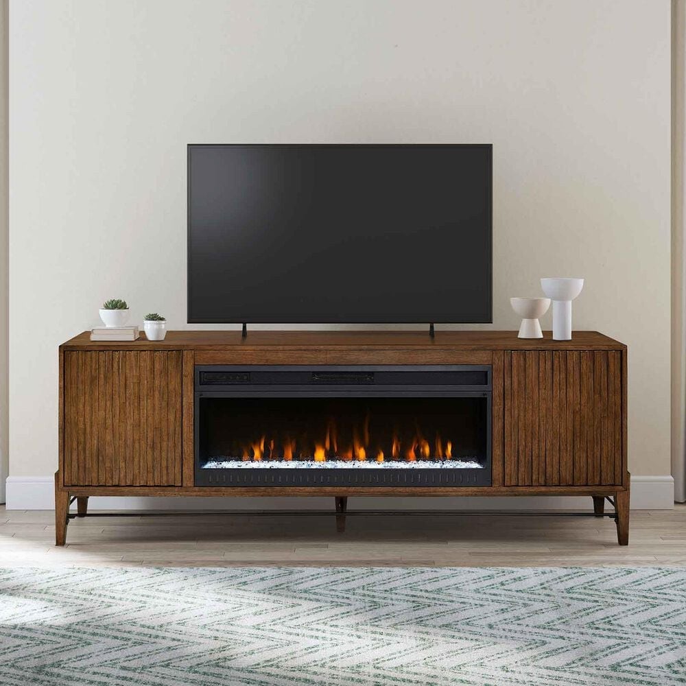 Martin Furniture Delray 82&quot; Fireplace TV Stand, , large