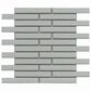 Emser Regala Gift 1" x 6" Rectangle on 12" x 12" Glazed Porcelain Mosaic Sheet, , large