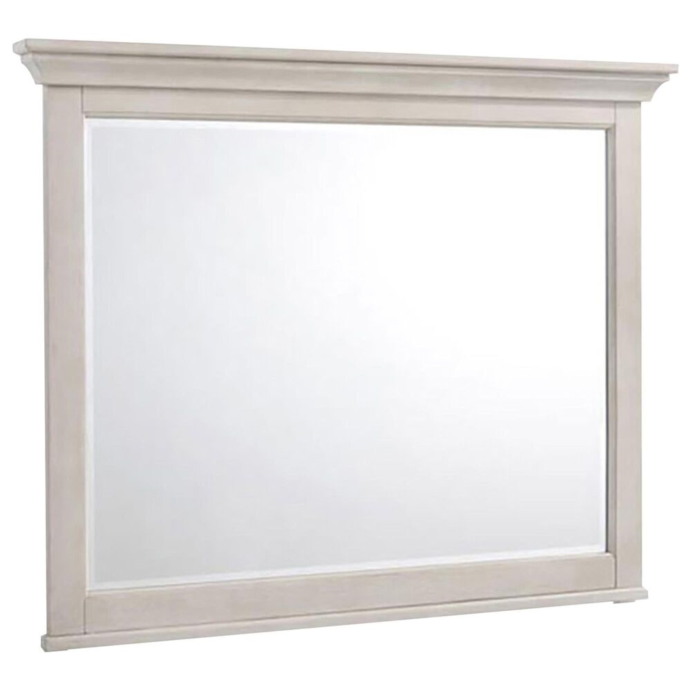 Hawthorne Furniture San Mateo 10-Drawer Dresser and Mirror in Rustic White, , large