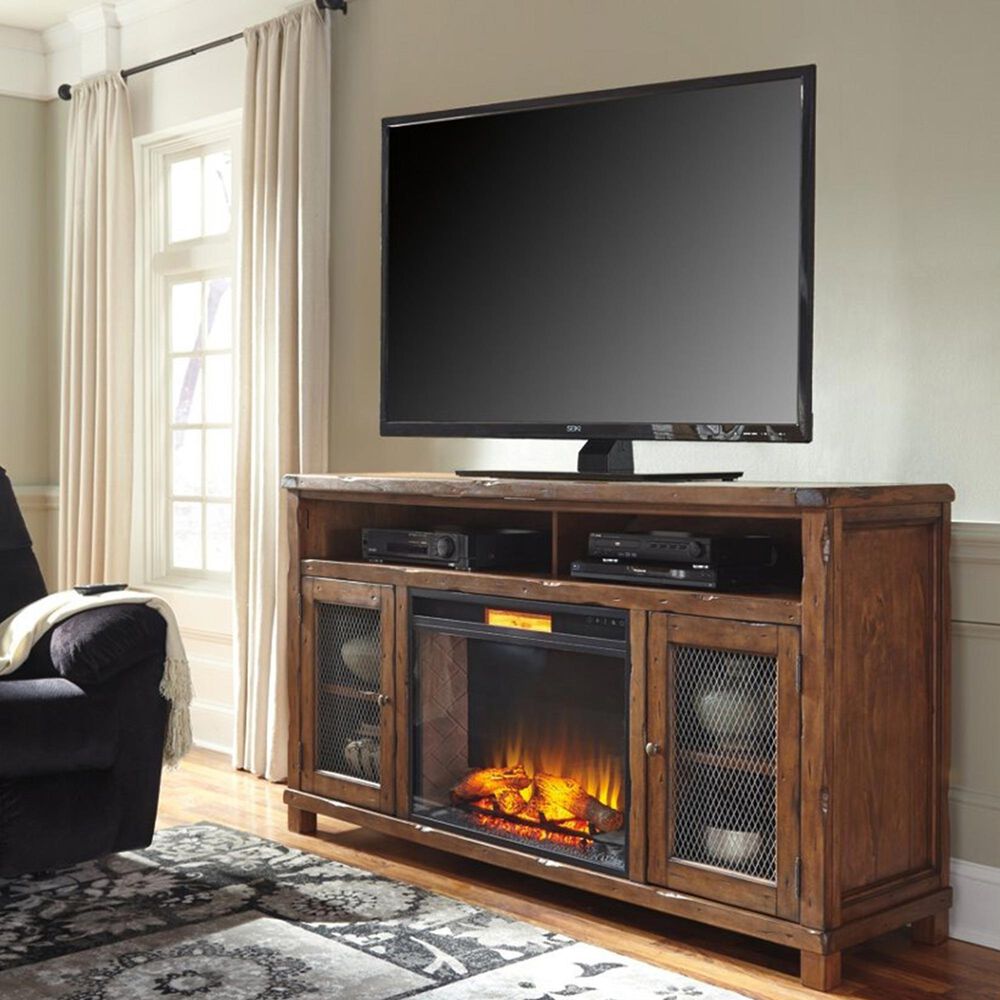 Signature Design by Ashley Electric Infrared Fireplace Insert in Black
