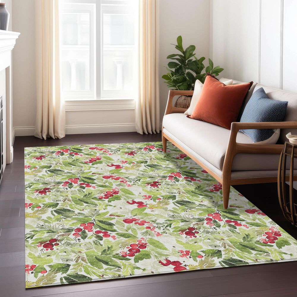 Dalyn Rug Company Wonderland WN24 5&#39; x 7&#39;6&quot; Aloe Indoor/Outdoor Area Rug, , large