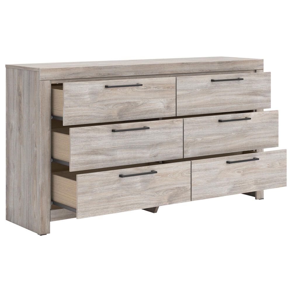 Ashley Broachmyn King Bed with Dresser and Nightstand in Light Gray, , large