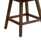 Armen Living Branson 26" Swivel Counter Height Stool in Brown, , large