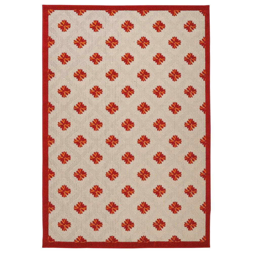Nourison Aloha ALH02 9'6" x 13' Red Area Rug, , large