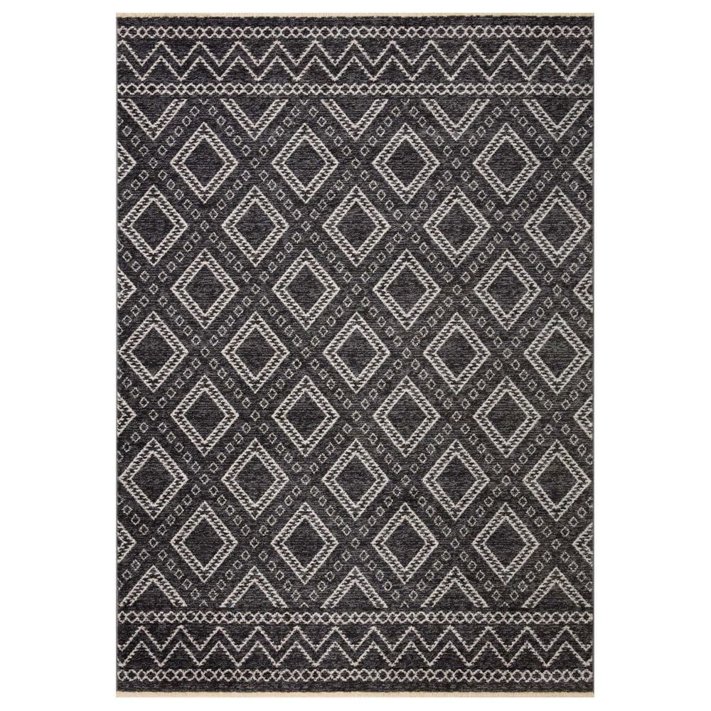 Loloi II Vance VAN-05 5"3" x 7"9" Charcoal and Dove Area Rug, , large