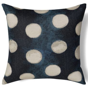 Ann Gish Eclipse 24" x 24" Square Throw Pillow in Blue and Silver, , large