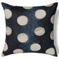 Ann Gish Eclipse 24" x 24" Square Throw Pillow in Blue and Silver, , large