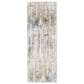 Surya Cardiff CDF-2306 Medium Gray, Light Blue, Mustard and Dark Blue 2"7" x 7"3" Runner, , large