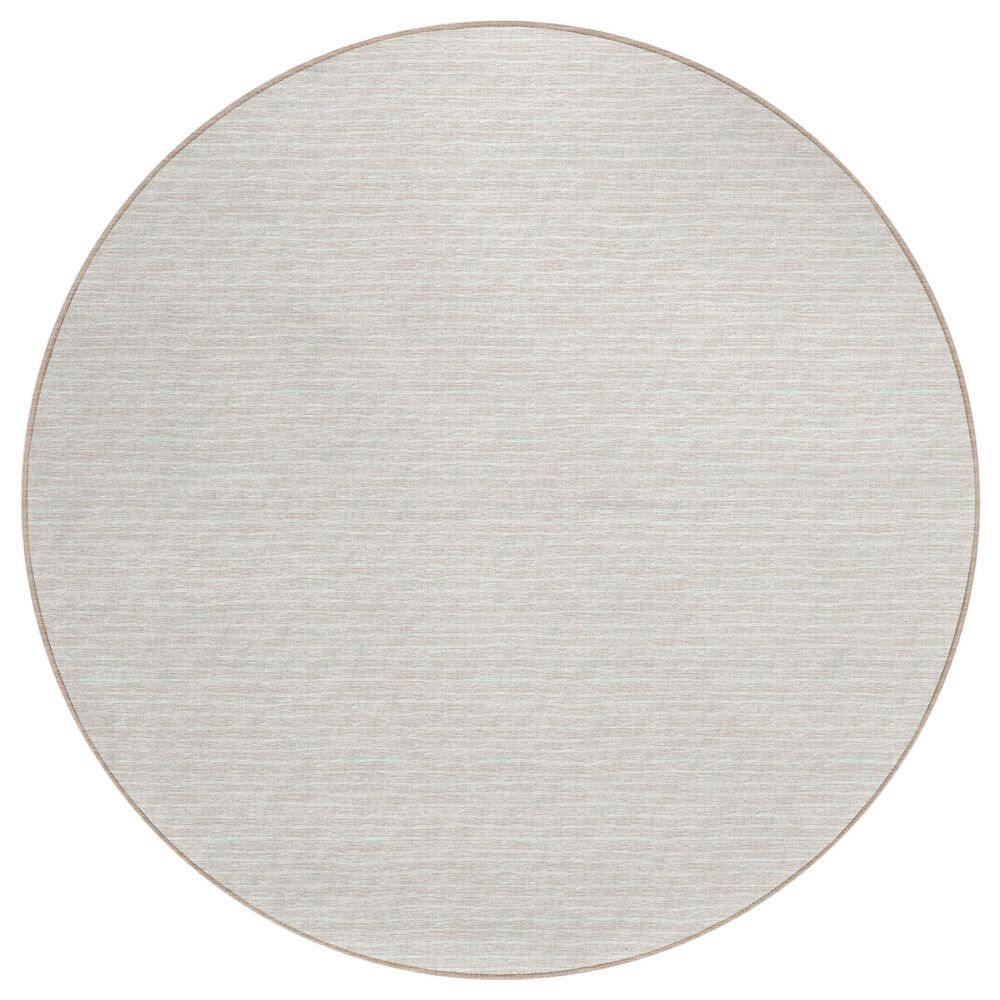 Dalyn Rug Company Laidley 8" Round Linen Indoor/Outdoor Area Rug, , large