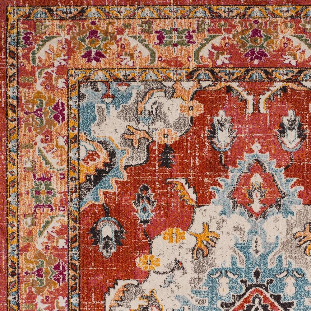 Safavieh Monaco MNC243H-3 3&#39; x 5&#39; Orange/Light Blue Area Rug, , large