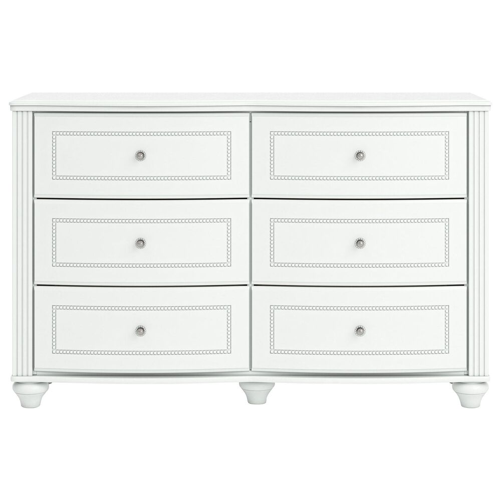 Ashley Kozlani 6-Drawer Dresser Only in White, , large