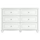 Ashley Kozlani 6-Drawer Dresser Only in White, , large
