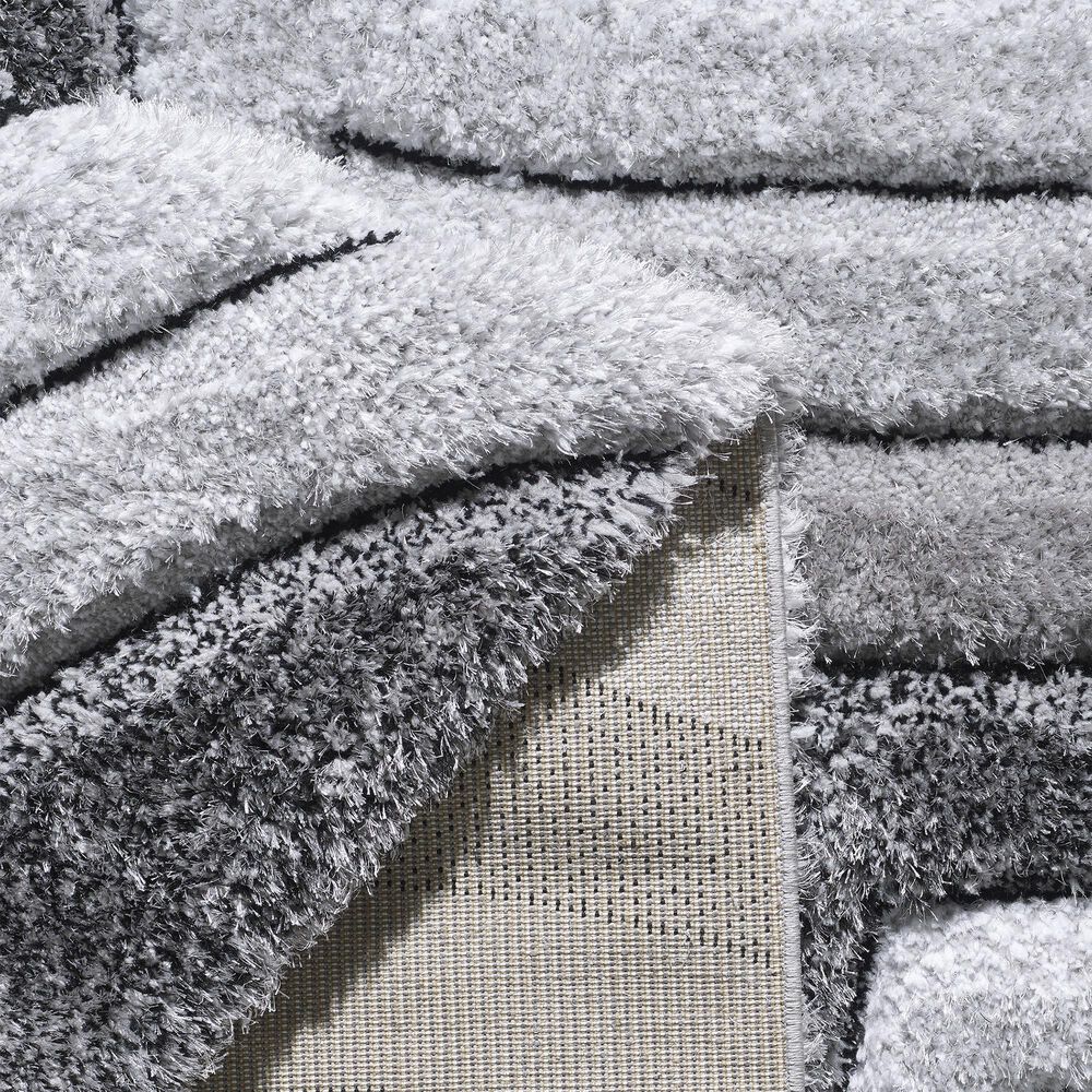 Central Oriental Chicago Kesden 5&#39; x 7&#39;6&quot; Grey and White Area Rug, , large