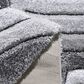 Central Oriental Chicago Kesden 5" x 7"6" Grey and White Area Rug, , large