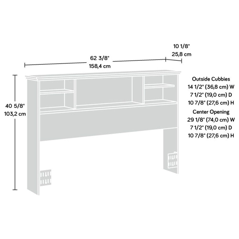 Sauder River Ranch Full/Queen Headboard in White Plank, , large