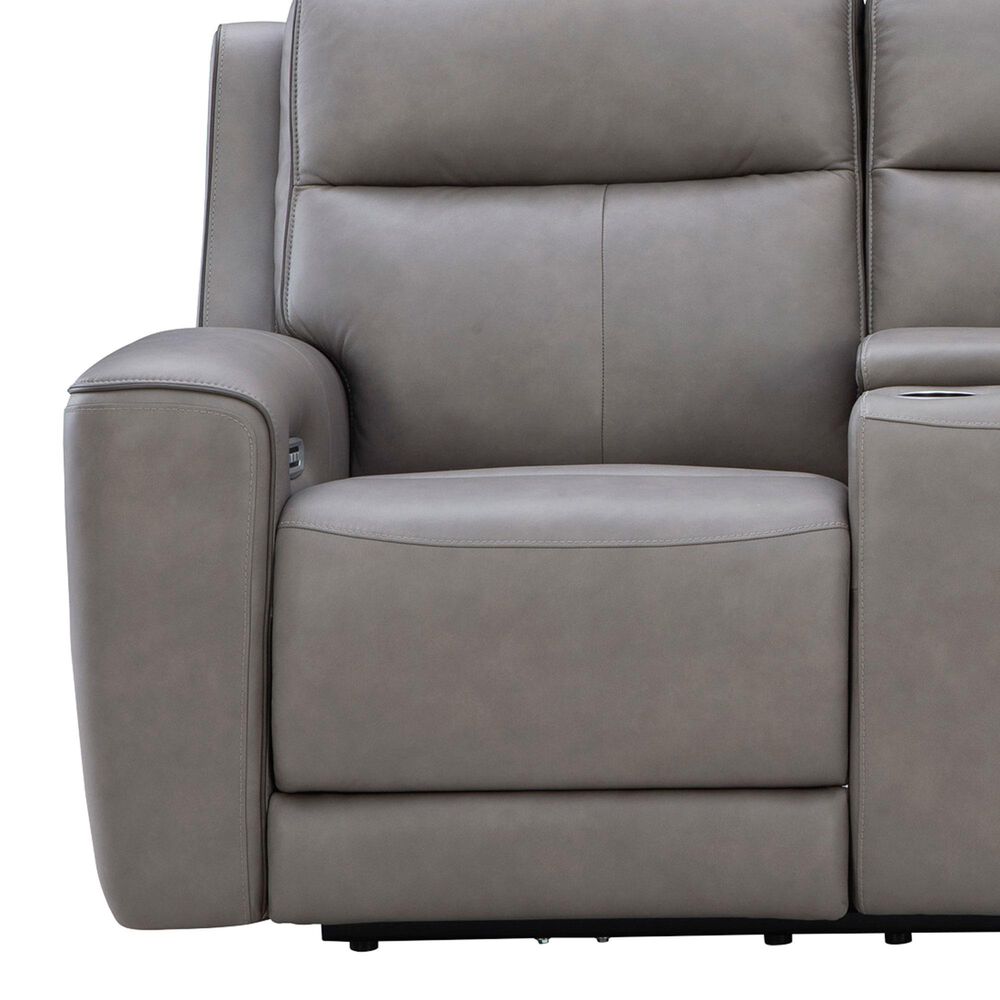 Ashley 5Z-Comfort Power Recliner Loveseat with Console and Adjustable Headrest in Coin, , large