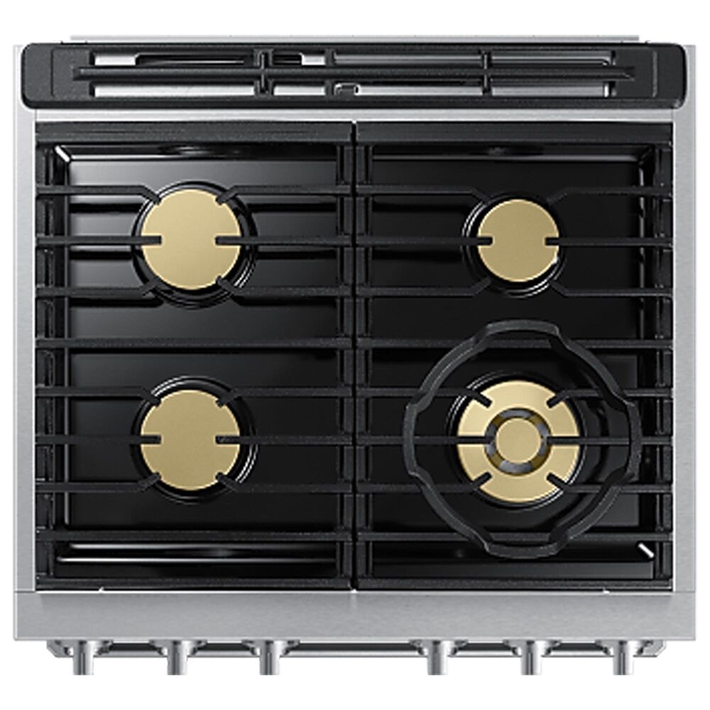 Dacor 30&quot; Professional Dual Fuel Range in Silver Stainless Steel, , large