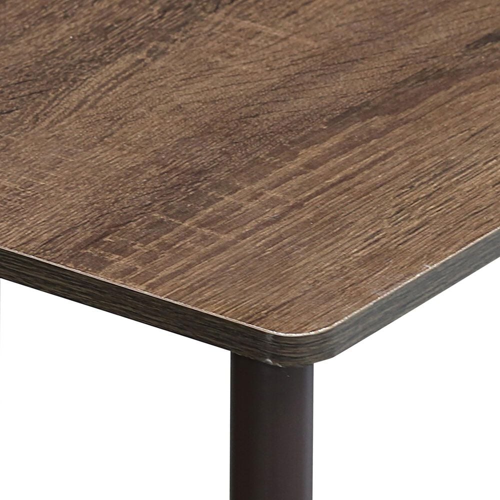 HOMLUX Turn-N-Tube 3-Space Ladder Bookshelf in Walnut and Brown, , large