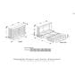 New Day Furniture Poppy Murphy Cabinet Bed in Brushed Driftwood, , large