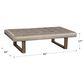 Jonathan Louis Caleb Leather Ottoman in Brighton Dune, , large