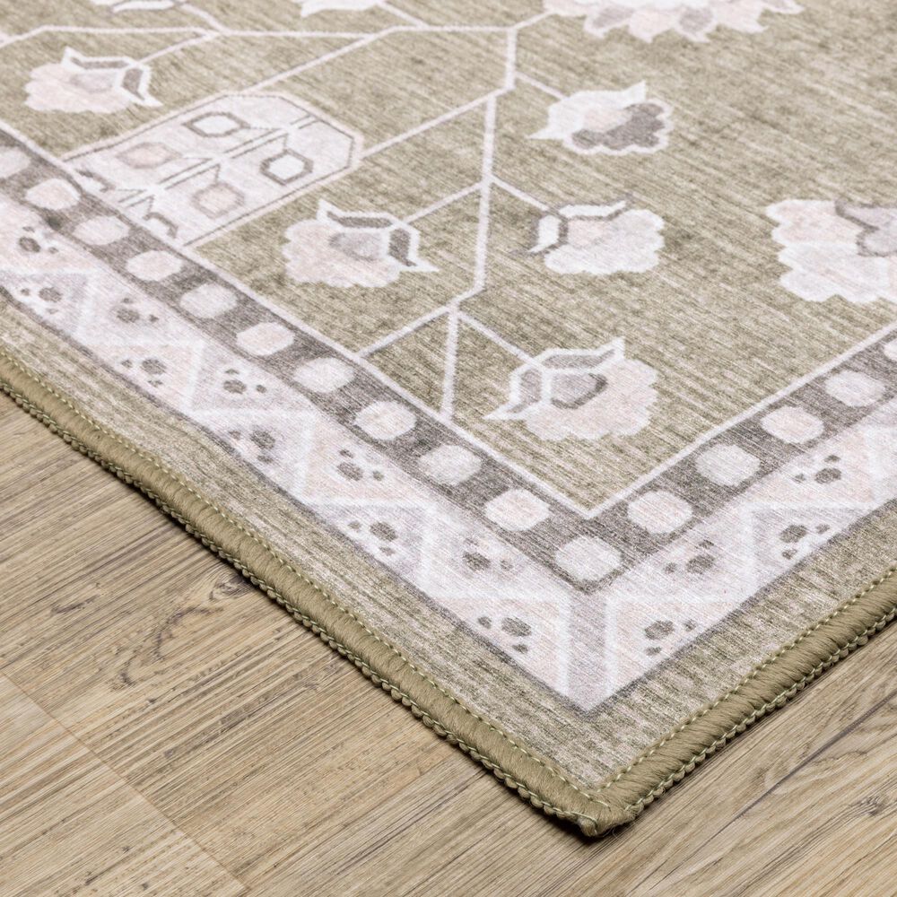 ROW by Oriental Weavers Addison Brown and Ivory 6'7" x 9'2" Area Rug, , large
