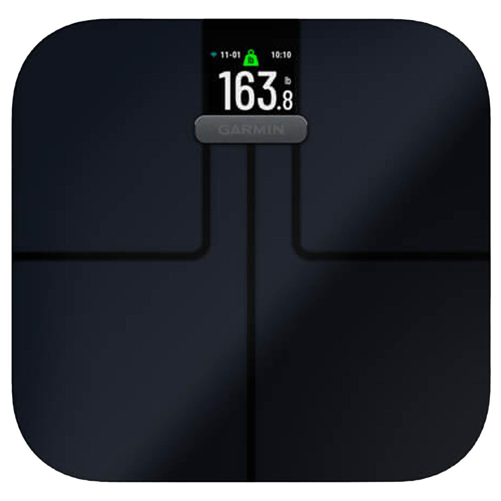 Garmin Vivomove Sport Smartwatch 28mm Black Case with Silicone Band and Black Index S2 Smart Scale, , large