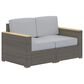 Homestyles Boca Raton 4-Piece Patio Loveseat Set in Brown and Gray, , large