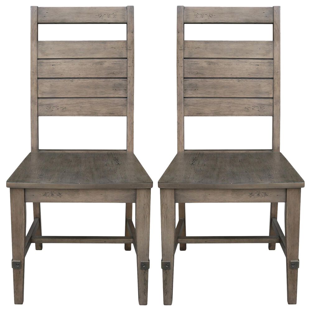 International Concepts Farmhouse Chic Side Chair in Brindle &#40;Set of 2&#41;, , large