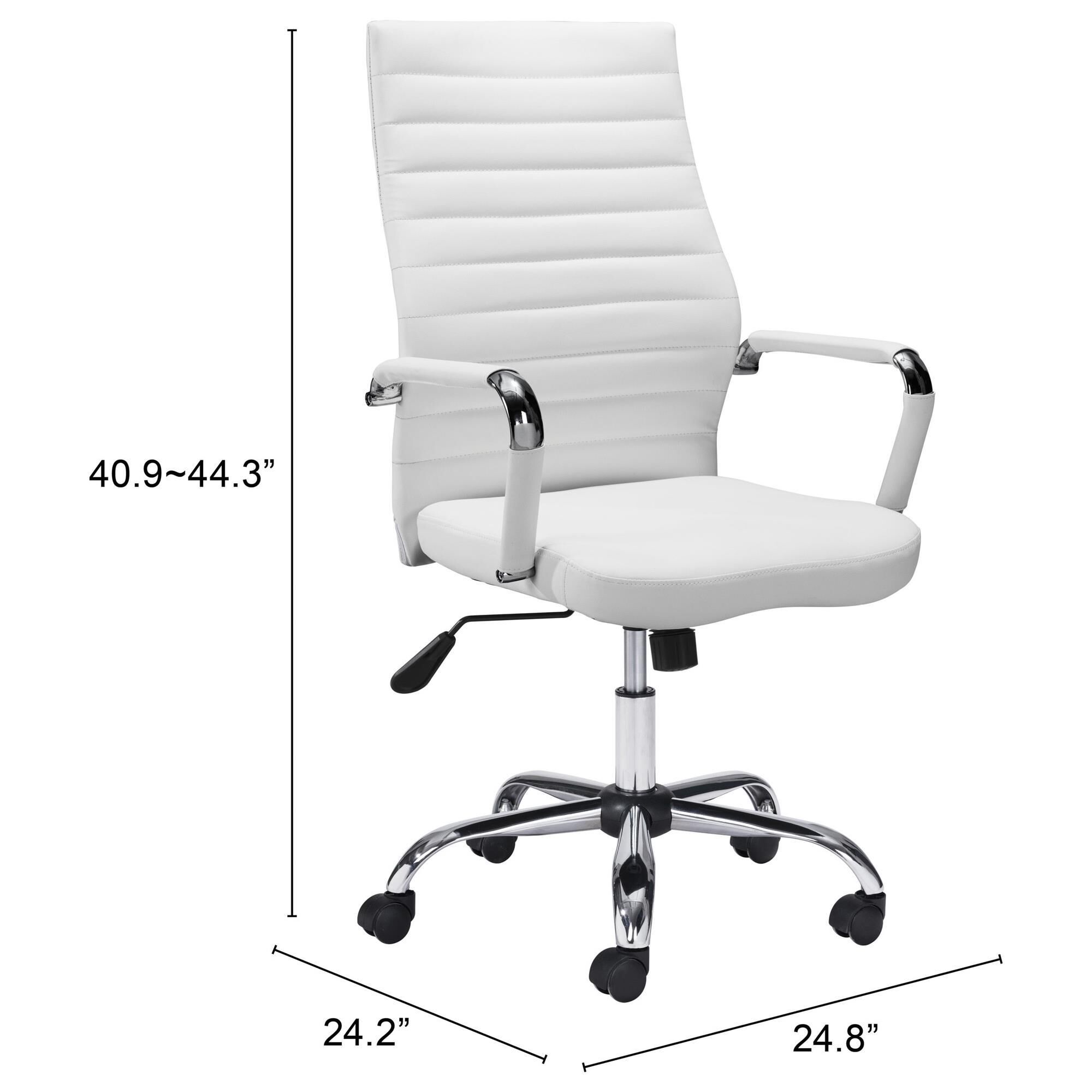 Zuo Modern Primero Office Chair in Black and Silver Shop NFM