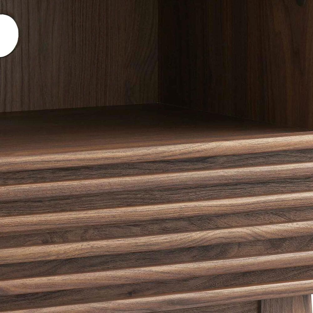 Modway Render 1 Drawer and Shelf Nightstand in Walnut, , large