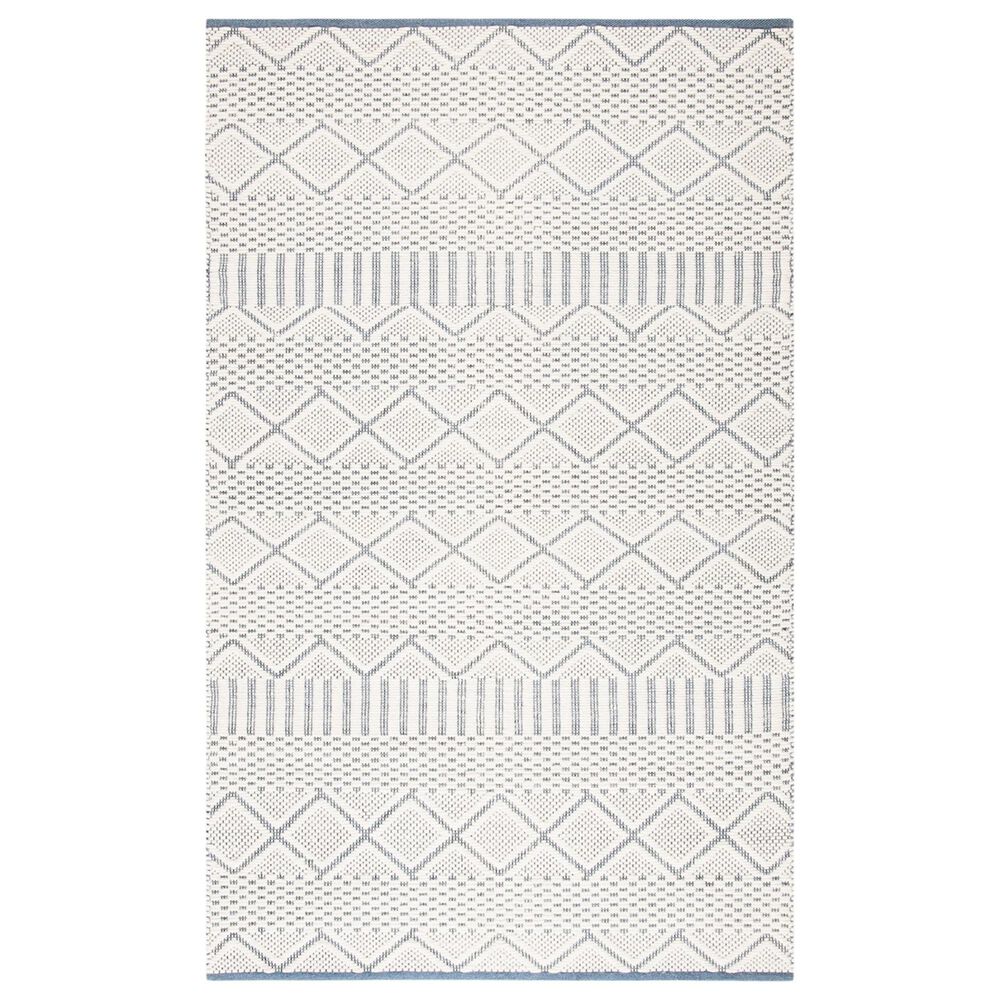 Safavieh Natura NAT857A 3" x 5" Ivory and Blue Area Rug, , large