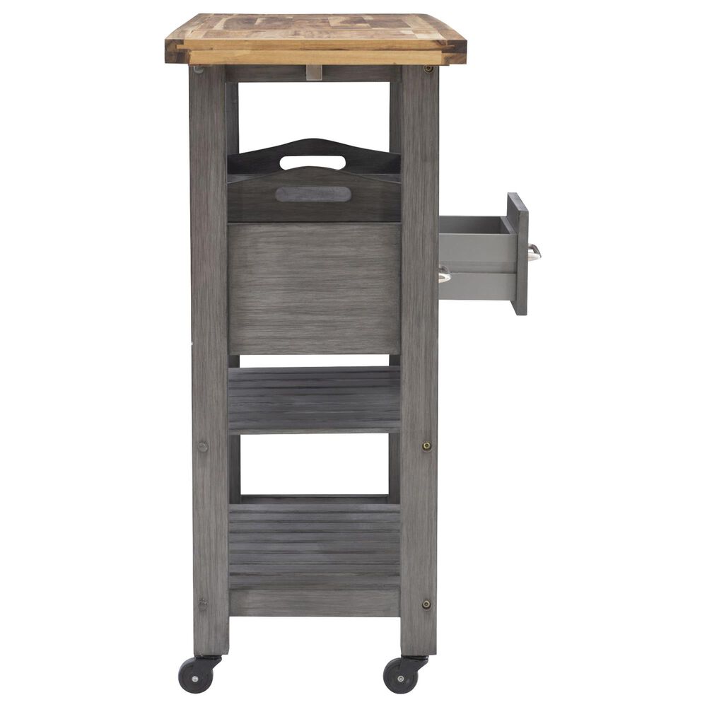 Parkerville Furniture Line Kauffman Kitchen Cart in Gray, , large