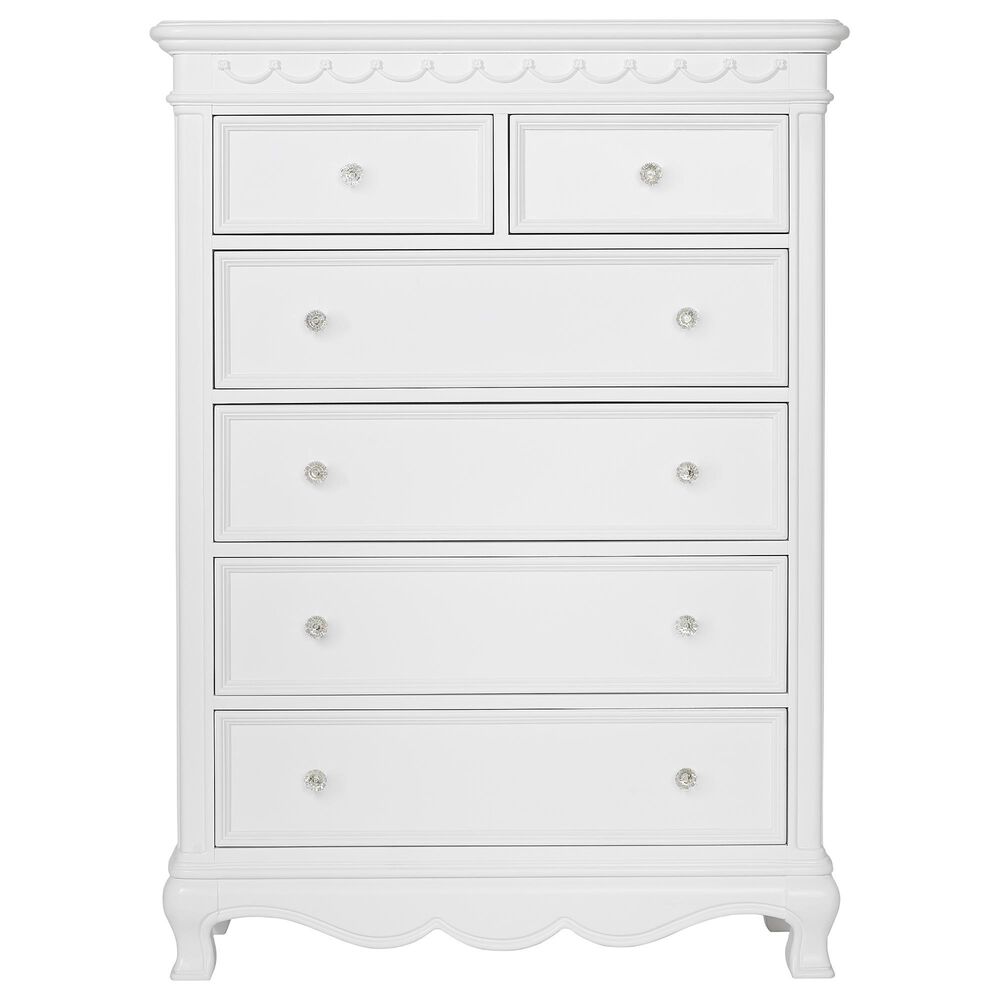 Suite Bebe Adelina 6-Drawer Chest in Pure White, , large