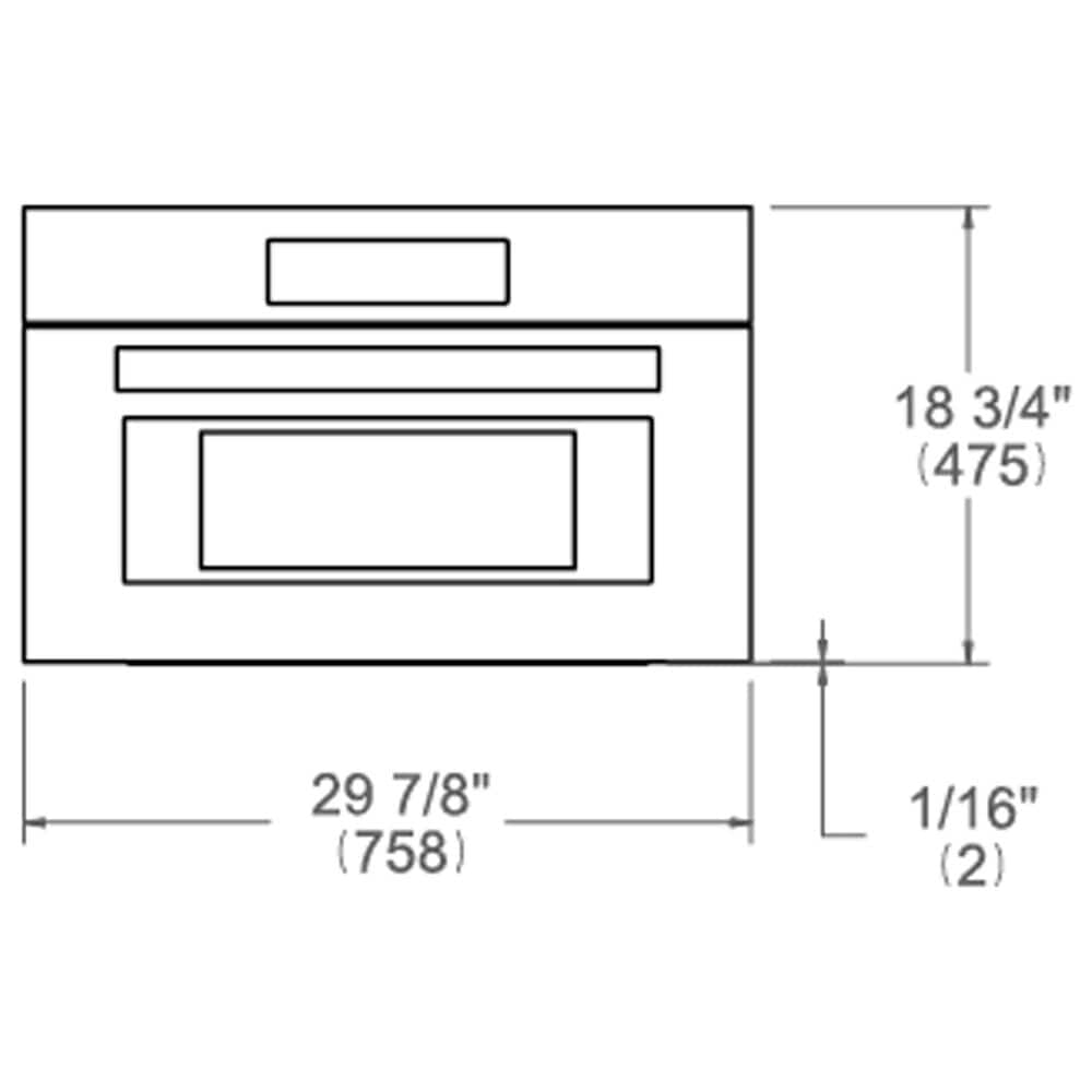 Bertazzoni 30" Single Electric Wall Oven with Convection in Stainless Steel, , large
