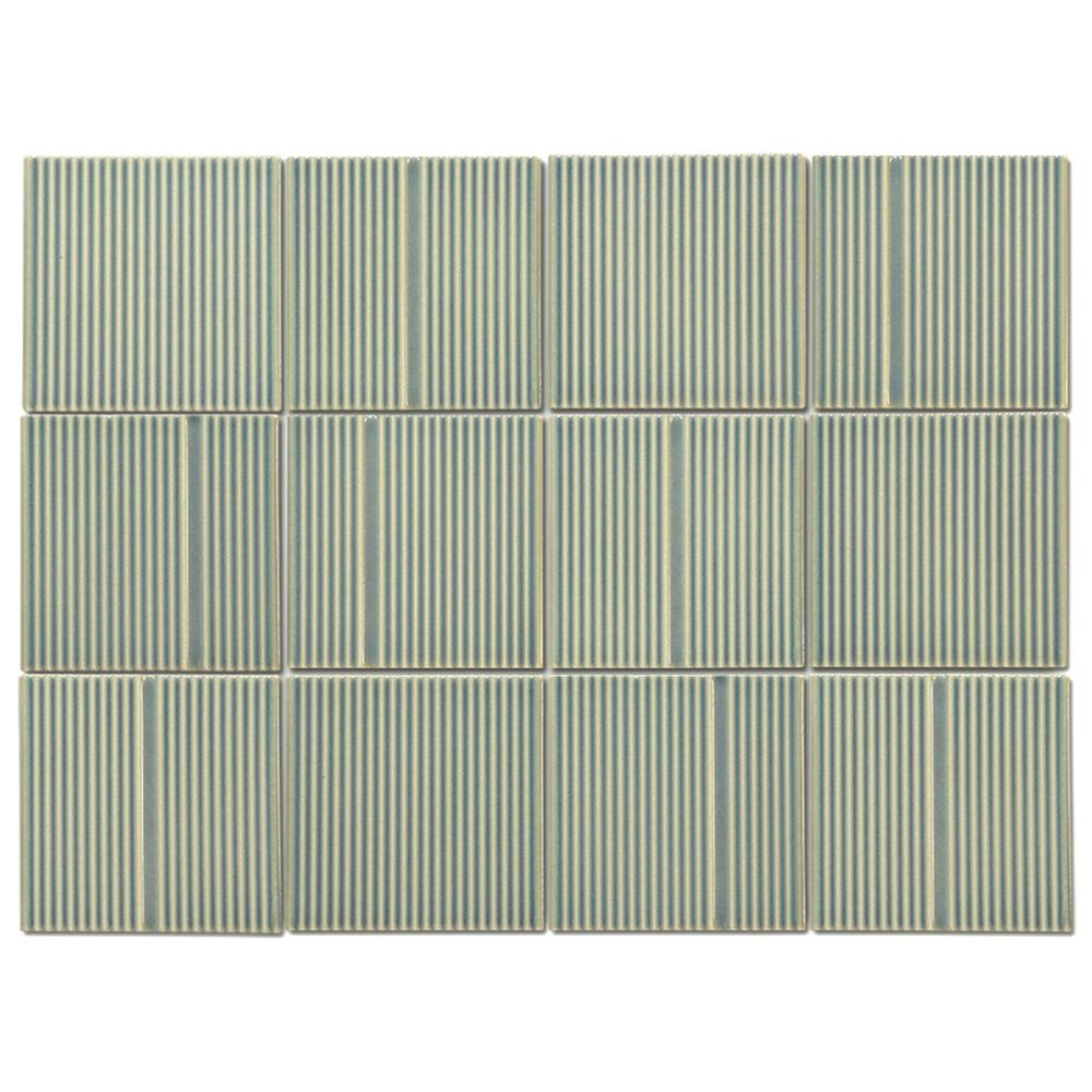 Emser Kanji Mori 4" x 4" Square on 12" x 16" Glossy Porcelain Tile, , large