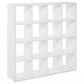 HOMLUX 16-Cube Reversible Open Back Bookshelf in White, , large