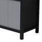 Lexora Home Zilara 80" Double Bathroom Vanity in Black and Grey with 11 cm Castle Grey Marble Top and Rectangular Sinks, , large