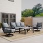 Sunvilla Palma Motion Lounge Chair in Cast Haze, , large