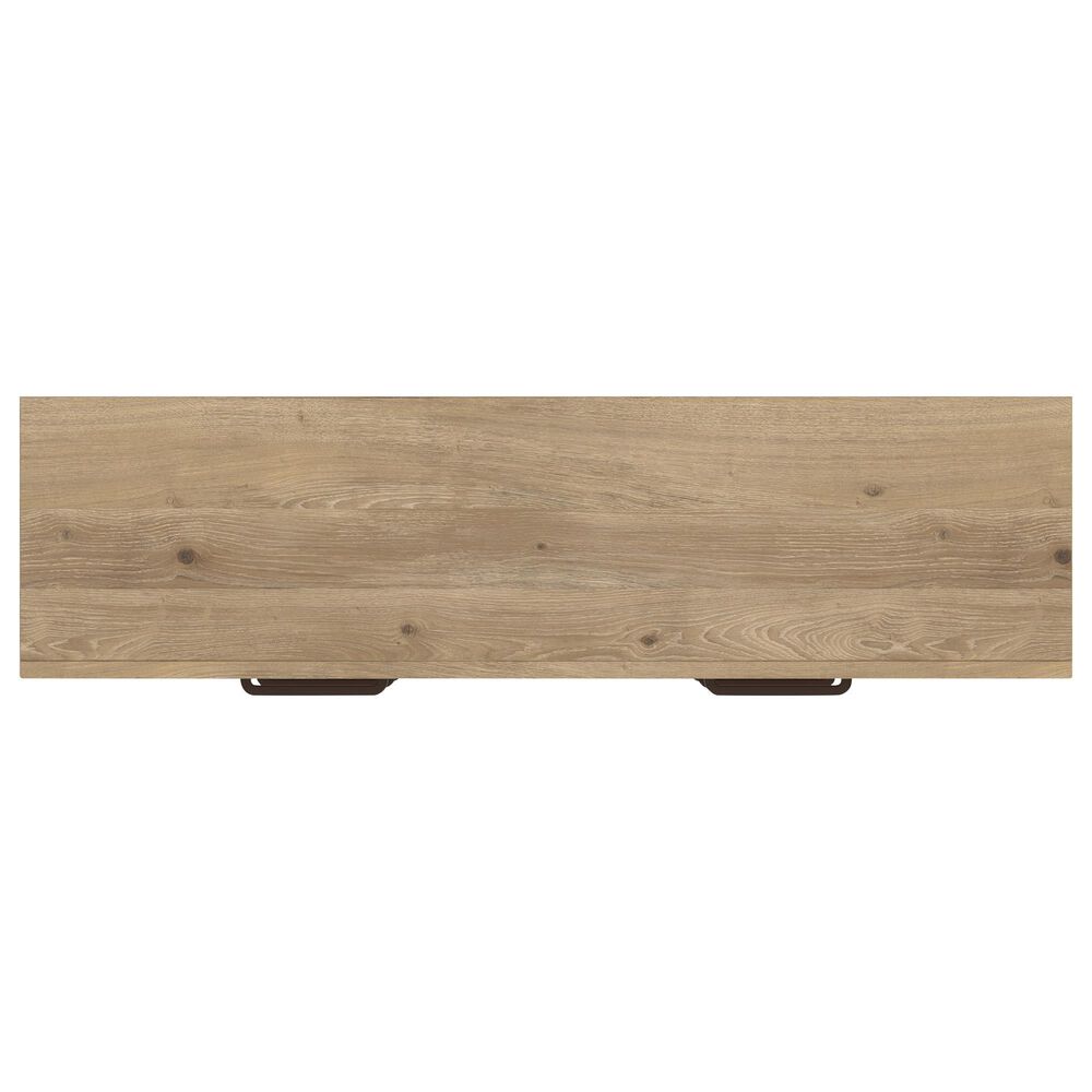 Ashley Brozmont King Platform Panel Bed with Dresser and Nightstand in Natural Brown, , large