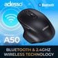 Adesso A50 Wireless Ergonomic Mouse with Copilot AI Hotkey in Black, , large