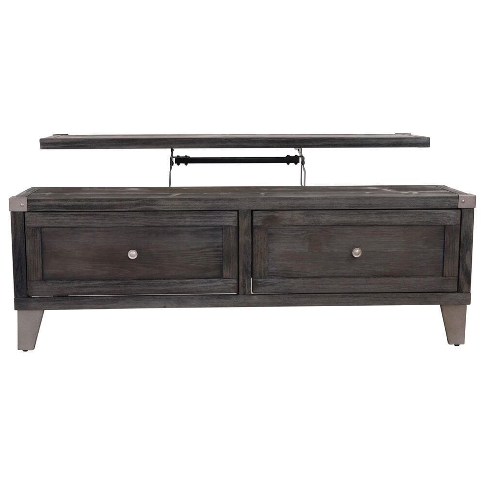Ashley Todoe Lift Top Cocktail Table in Dark Gray, , large