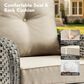 HOMLUX 3-Piece Patio Conversation Set with Side Table in Beige, , large