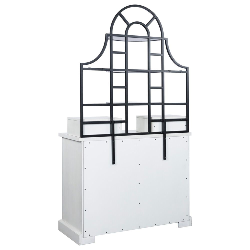 Ashley Greddinton Baker's Rack and Hutch in White and Black, , large