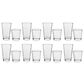 Libbey Glass Awa 16-Piece Tumbler and Rocks Glass Set in Clear, , large