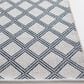 Central Oriental New Zealand Diamond 7"10" x 9"10" Ecru and Granite Area Rug, , large